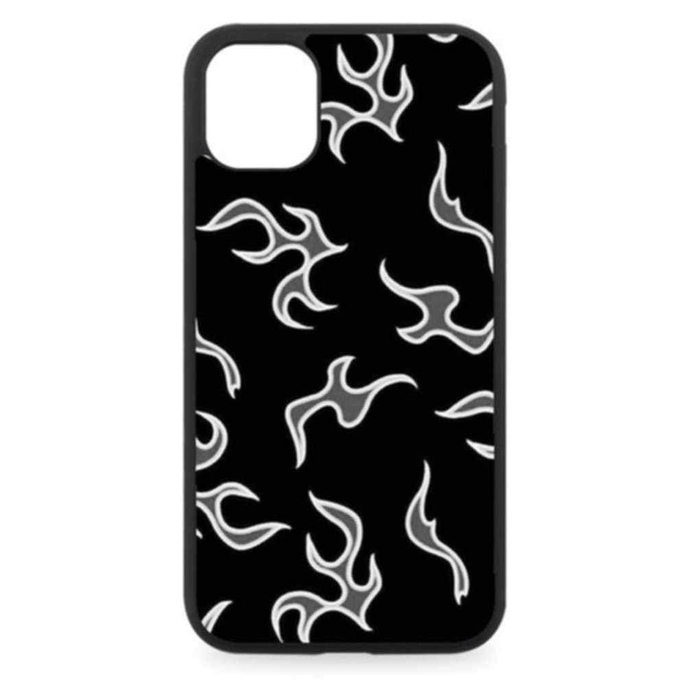 BLACK Flames Phone Case